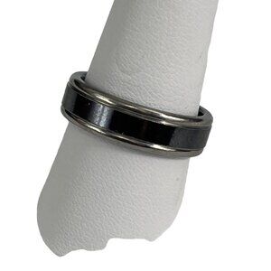 Scott Kay Artiste Brute Titanium Black Sterling Silver Wedding Band Gunmetal Gre